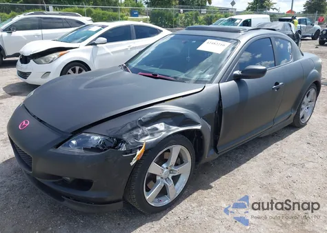 2004 Mazda Rx-8 6 Speed Manual из США, поврежденный, VIN JM1FE173640120179